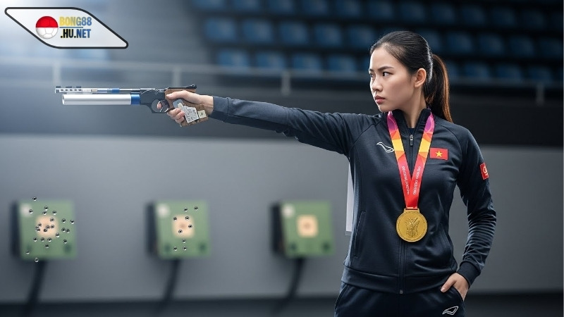 Xạ thủ Trịnh Thu Vinh: Tiếp tục không đối thủ ở nội dung 25m súng ngắn thể thao nữ 10 xa-thu-trinh-thu-vinh-tiep-tuc-khong-doi-thu-o-noi-dung-25m-sung-ngan-the-thao-nu